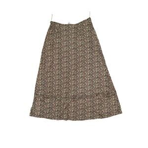 April Cornell Women's Multicolor Floral Print Maxi Skirt Size Large